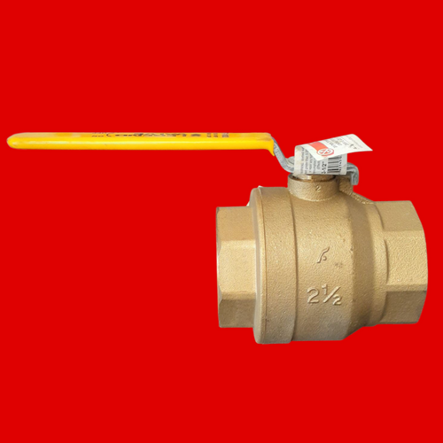 Legend Valve 2-1/2" T-1002/101-069 Forged Brass Full Port Ball Valve, Gland Follower Design
