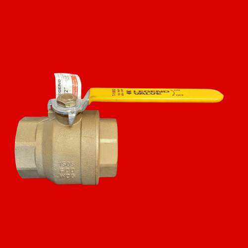 Legend Valve 2-1/2" T-1002/101-069 Forged Brass Full Port Ball Valve, Gland Follower Design