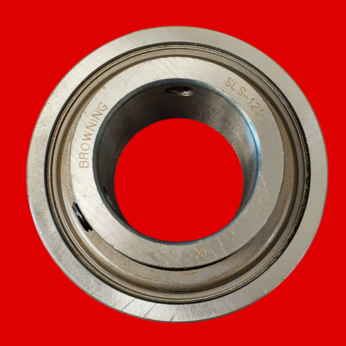 Browning SLS-122 Mounted Insert Only Ball Bearing - 52100 Bearing Steel, Black Oxided - Setscrew Lock