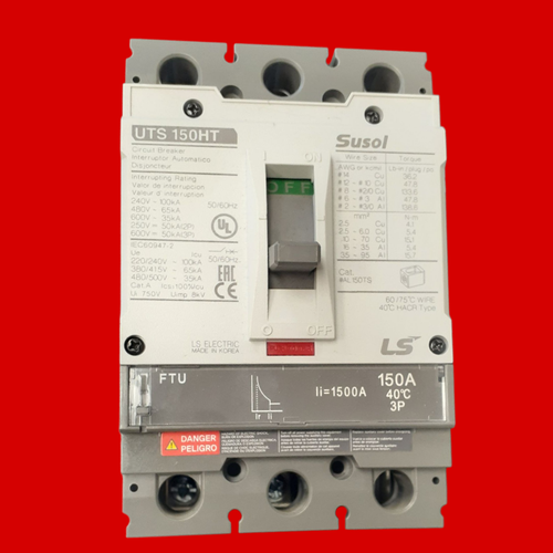 LS Electric Circuit Breaker, 3 Pole, 150A, UL Listed, UTS150HT-FTU-150