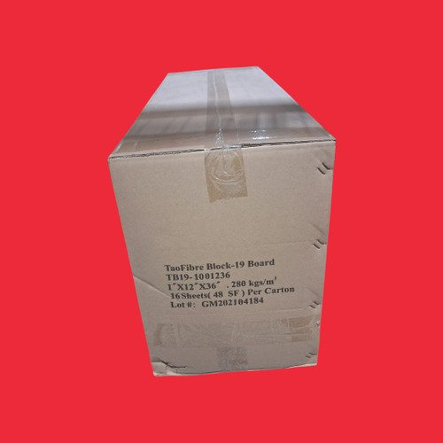 TaoFibre Block-19, 1"X12"X36", 16 sheets/box (48 sq.ft.) Temp. Rate 1900 Deg F