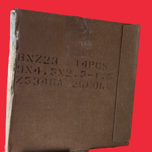 BNZ Materials 9 x 4.5 x 2.5 - 1.5" 2300°F #2 Wedge Insulating Firebrick- 14ct. Box