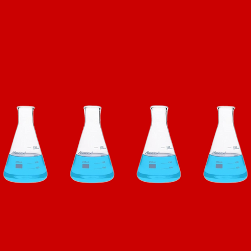 Maccx Scientific 8.5oz (250mL) Erlenmeyer Flask, Pack of 4