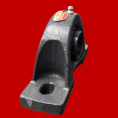 SealMaster NP-19 Pillow Block Ball Bearing Unit, 2-Bolt Base, 1-3/16 in Bore, Cast Iron Material, Standard Duty, Non-Expansion Bearing (Fixed)