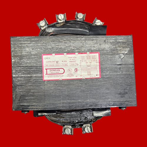 Dongan 2000 VA (2 kVA) Single-Phase Industrial Control Transformer, 50-2000-053