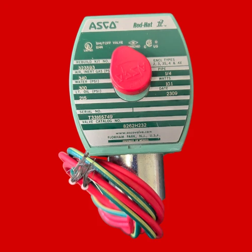 ASCO 8262H232 2-Way, Direct-Acting, Normally Closed Solenoid Valve, 1/4" NPT
