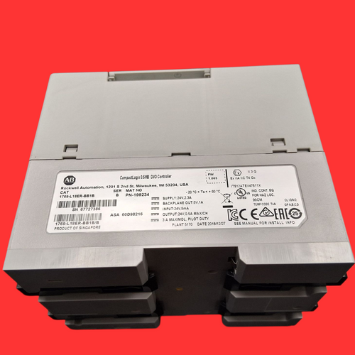 Allen Bradley CompactLogix 5370 L1 Programmable Automation Controller (PAC) Series B- 1769-L18ER-BB1B