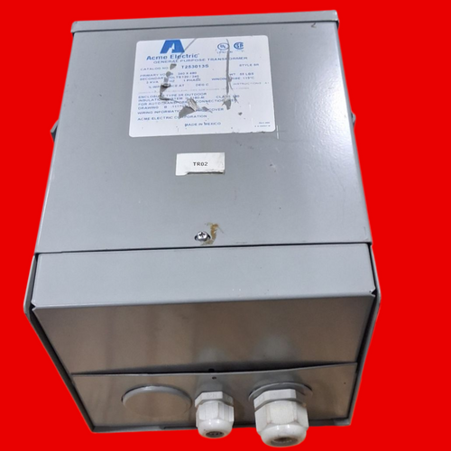  Acme Electric 3 kVA, Single Phase, 240X480 - 120/240V Dry-Type General Purpose Transformer- T253013S