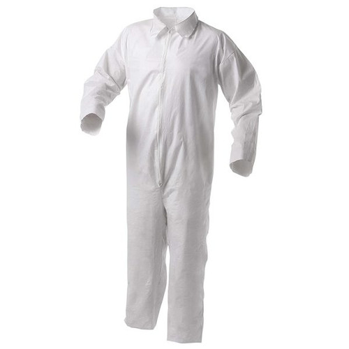 NSI SFT1 S67DB02 Coveralls, 2XL, White, Box of 25