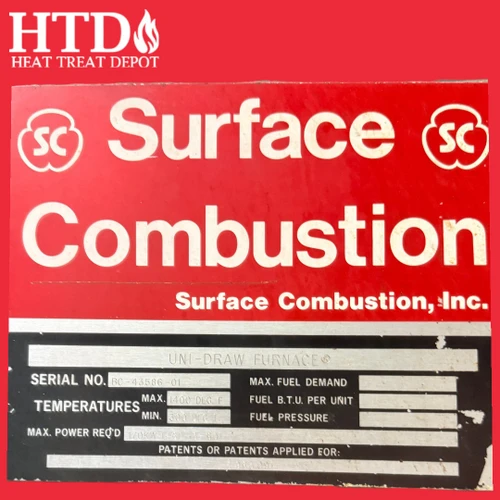 Surface Combustion  36x72x36" Uni-Draw Furnace
