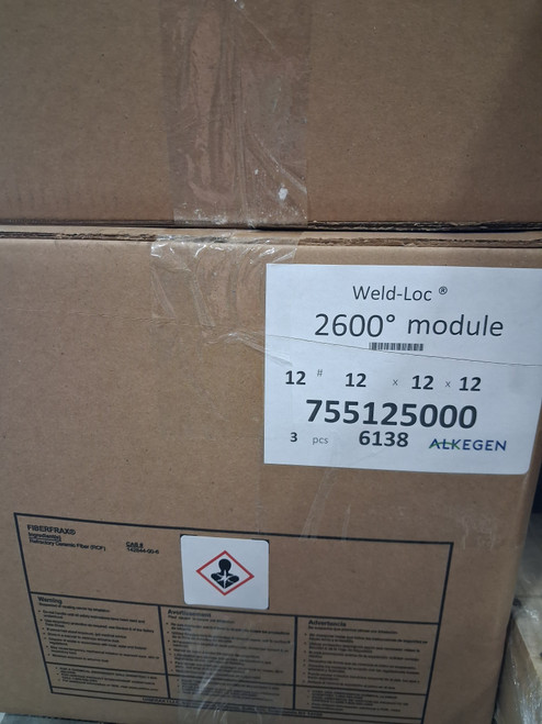  Alkegen Weld-Loc 2600 Deg. 12x12x12 Module 12# Density- Box of 3