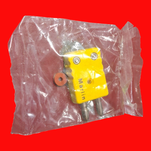 Marlin Type K Thermocouple Male Connector, Standard, 2 Pole