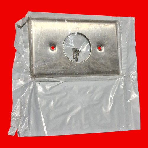 Leviton 104-84004-40 1-Gang Receptacle Wallplate, Stainless Steel- 13 PK
