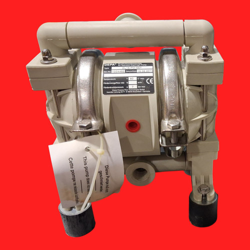 Depa DL15-PM-EET Air Operated Diaphragm Pump 1/2", Polypropylene
