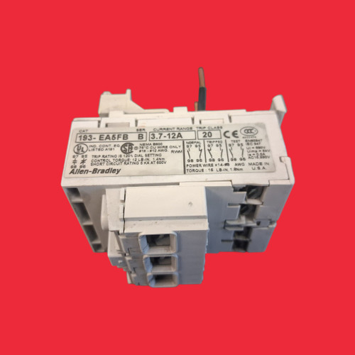 Allen Bradley Overload Relay 3.7-12Amp 193-EA5FB