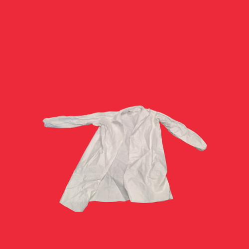 KleenGuard 44445 A40 Lab Coat w/ Snaps, Elastic Wrists, No Pocket, White, Size 2XL- Box of 30