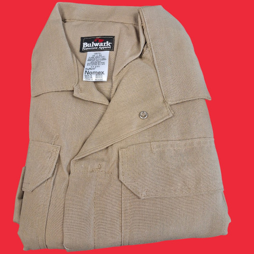 Bulwark CNB2TN Men's Lightweight Nomex FR Premium Coverall, Size 44, Regular, Tan