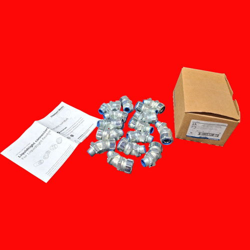 Thomas & Betts 5342 Insulated 45 Degree Liquidtight Flexible Metal Conduit Connector 1/2"- Box 10