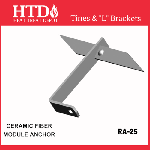 RA-25 Ceramic Fiber Module Anchor Tine 1/8" T X 5/8" W X 12" L