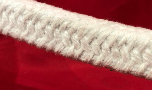 1" Square Braided Ceramic Fiber Rope - 22ft Long