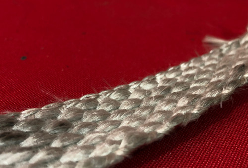 1" Flat Braided Ceramic Gasket Rope - 60Ft