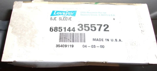 Lovejoy 35572 Size 8je Solid Design S-flex Coupling Sleeve