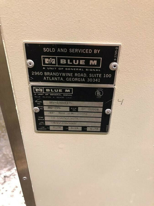 Lindberg Blue M Friction Aire Ovens HS-1202EFG Chamber Constant Temperature