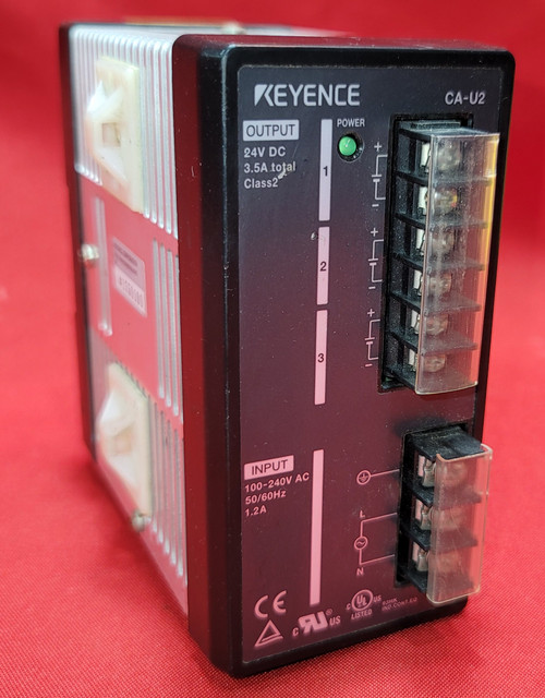 Keyence CA-U2 Power Supply 100-240 Vac Input, 24 Vdc Output