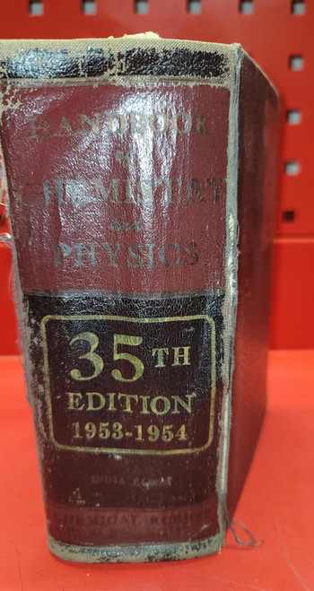Handbook of Chemistry And Physics - 35th Edition (1953)