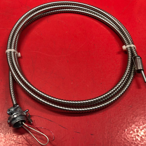 Thermocouple 1 Inch Probe with BX Armor or SS Braid Cable 