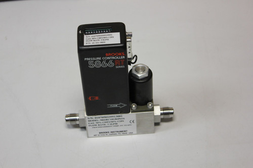BROOKS 5866 RT PRESSURE CONTROLLER FLOW METER P/N:10-101-0820