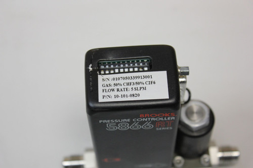 BROOKS 5866 RT PRESSURE CONTROLLER FLOW METER P/N:10-101-0820
