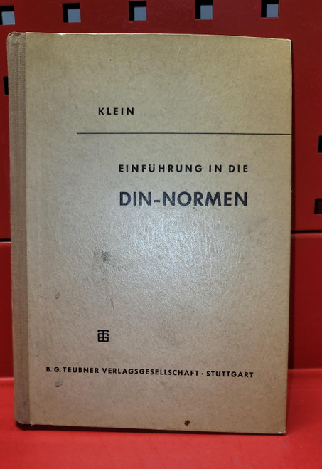 Einführung in die DIN-Normen (German Edition) by Martin Klein (1961)