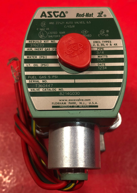 Asco 8214G030 Solenoid Valve