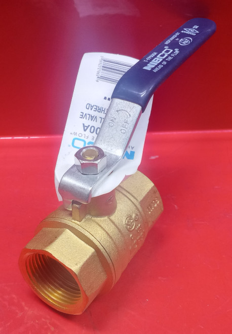 NIBCO TFP600A 1" Forged Brass Body Full Port Ball Valve