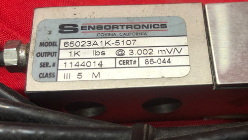 Sensortronics 65023A1K-5107 Load Cell