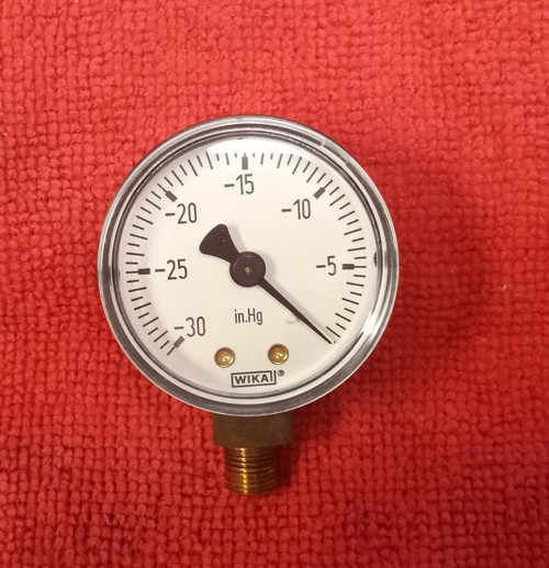Wika 8990039 111.10 Pressure Gauge, 0-30 Hg, 2" Dial