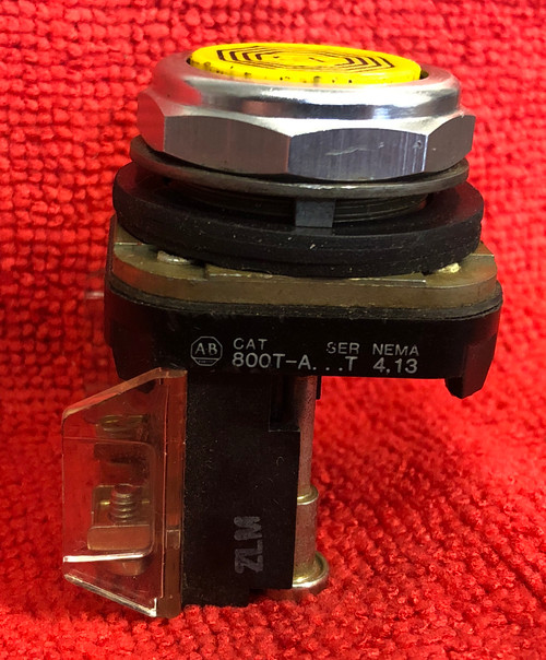 Allen-Bradley 800T-A Series T Non-Illuminated Yellow Push Button