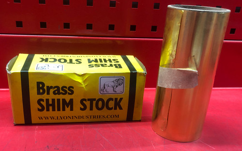 Lyon Industries .001" x 6" x 100" Brass Shim Coil