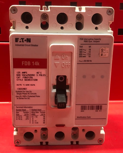 Eaton FDB3125L Molded Case Circuit Breaker