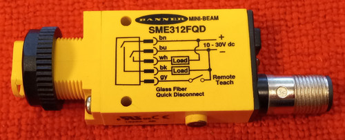 Banner SME312FQD Mini-Beam Fiber Optic Amplifier