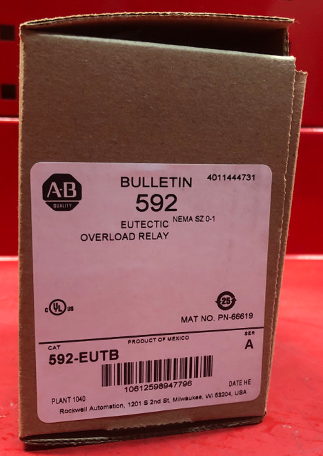 Allen Bradley 500F-AOD930 Contactor w/ 592 Overload Relay