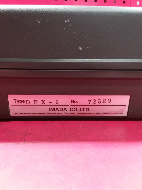 Imada DPX-5 Digital Force Gage, 0- 49N, 0- 5 kgf, 0- 11 lb.