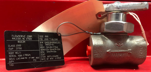 Flowserve 1500 T-Globe Valve Flowserve 1500 T-Globe Valve