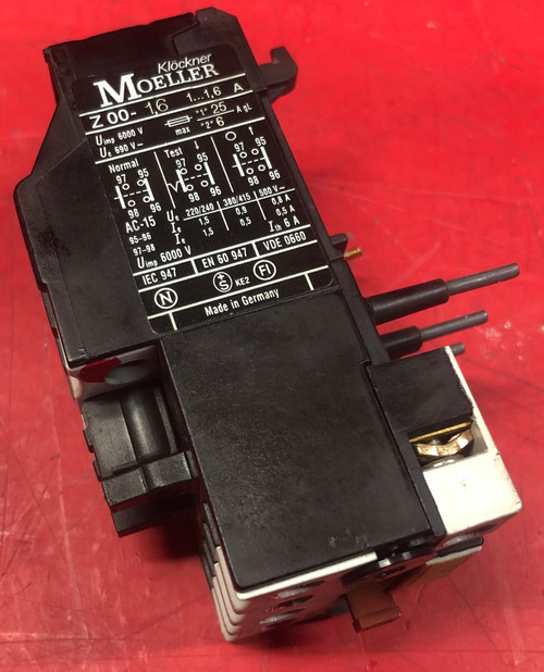 Klockner Moeller Z00-1,6  Motor Overload Relay