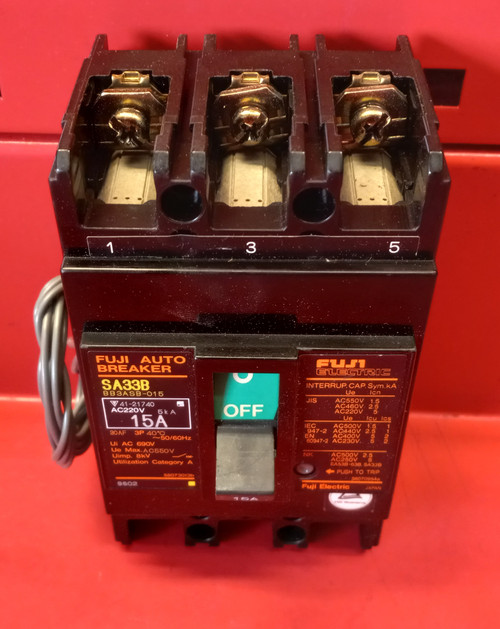 Fuji Electric SA33B 15 AMP Circuit Breaker