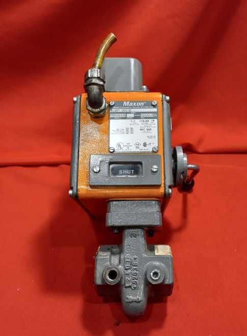 Maxon 808-0, 1-1/4" 125SMA11- AA11-BA*0A0 Safety Shut-Off Valve Natural Gas