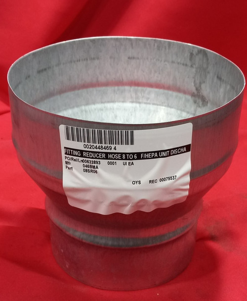 AC INFINITY DUCT REDUCER, 8-INCH TO 6-INCH ADAPTER CONE, GALVANIZED STEEL AC INFINITY DUCT REDUCER, 8-INCH TO 6-INCH ADAPTER CONE, GALVANIZED STEEL