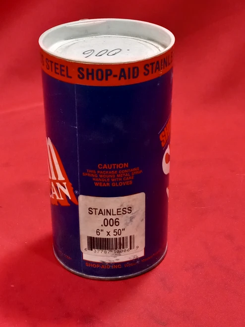 Shop-Aid Inc. .006", 6" x 50" Stainless Steel Shim Roll