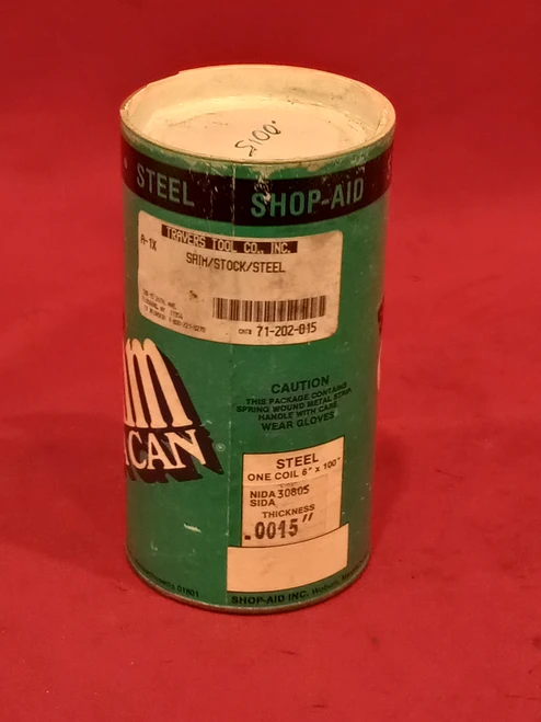 Shop-Aid Inc. 6" x 100", .0015" Steel Shim